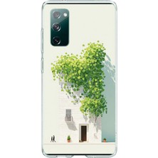 Le Balvo Samsung Galaxy S20 Fe Uyumlu Sarmaşıklı Ev Baskılı Silikon Kılıf
