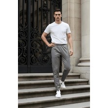 EYDAMOON Man Regular/rahat Kesim Yan Kıl Biyeli Geniş Paça Eşofman Altı