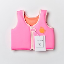 Sunnylife | Neon Pembe Çocuk Yüzme Can Yeleği, 2-3 Yaş
