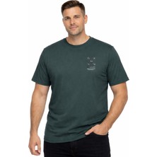 Battal Moda Battalmoda Erkek Büyük Beden Nefti Bisiklet Yaka Kısa Kollu Central Tişört 3xl-4xl-5xl-6xl