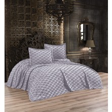 Esra Home Qulothes Çift Kişilik Yatak Örtüsü Takımı 3 Parça Çeyiz Seti Kabartmalı