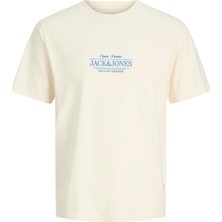 Jack & Jones Jorcassıs Minimal Erkek Tişört Bisiklet Yaka Kısa Kollu Rahat Günlük