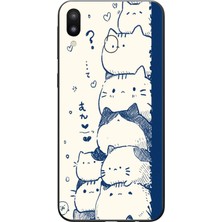 Le Balvo Samsung Galaxy M31 Uyumlu Mavi Kedi Kardeşliği Baskılı Silikon Kılıf