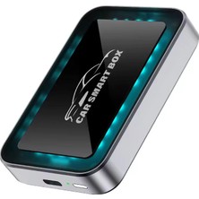 Araç Multimedya Car Smart Box Kablosuz Dönüştürücü, Kablolu Carplay ve Android Auto Sistemler Için, Android 12, HDMI ve USB Çıkışlı, Wifi Bağlantılı Akıllı Araç Adaptörü | ZR1054