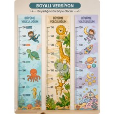 Esa Kids Boyanabilir 3’lü Çocuk Boy Ölçer Seti – Büyüme Yolculuğum | Safari, Okyanus, Uzay | 60-150 cm Gerçek Ölçü