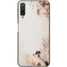 Le Balvo Samsung Galaxy A7 2018 Uyumlu Kuru Dallar Baskılı Silikon Kılıf