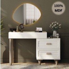 Comiet Lavanta Mdf  Makyaj Masası ( Ledli Ayna Dahildir )