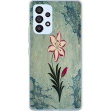 Le Balvo Samsung Galaxy A53 Uyumlu Çiçek Deseni Baskılı Silikon Kılıf