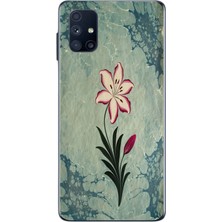 Le Balvo Samsung Galaxy M51 Uyumlu Çiçek Deseni Baskılı Silikon Kılıf