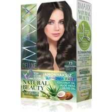 Maxx Deluxe Natural Beauty Amonyaksız Saç Boyası 7.1 Küllü Kumral