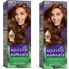 Wella Koleston Naturals Saç Boyası Ayışığı Kahvesi 6/73 2x Paket Çok Renkli Yoğun Renk Etkisi