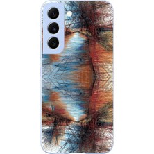 Le Balvo Samsung Galaxy S22 Uyumlu Karışık Çizgiler Baskılı Silikon Kılıf