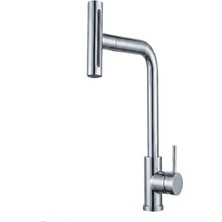 Evim Mabedim Çok Modlu Inox Mutfak Evye Bataryası Musluk Spiralli Çek Bırak Başlık Yağmurlama