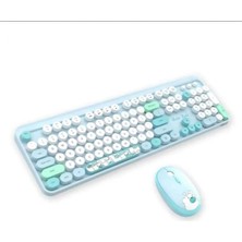 Marsilyan Hello Bear Mavi Klavye Mouse Set