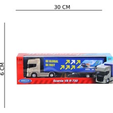 Keskin Sound Welly 1:64 Metal Scania V8 R 730 Dorseli Tır