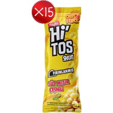 Yayla Hitos Shot Süt Mısır Çeşnili Mısır Çerezi 25 g x15