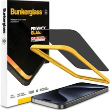 Bunkerglass Prıvacy Double Strong Iph.15 Pro Max Uyumlu Cam Ekran Koruyucu
