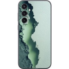 Le Balvo Samsung Galaxy S23 Uyumlu Koyu Yeşil Izler Baskılı Silikon Kılıf