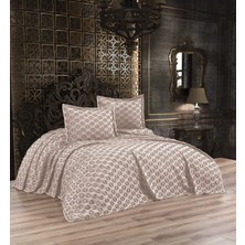 Esra Home Qulothes Çift Kişilik Yatak Örtüsü Takımı 3 Parça Çeyiz Seti Kabartmalı