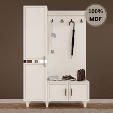 Comiet Kardelen Mdf Raflı Askılıklı Portmanto Ayakkabılık