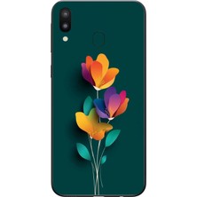 Le Balvo Samsung Galaxy M31 Uyumlu Modernizimin Çicekleri Baskılı Silikon Kılıf