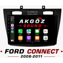 GÖZA-X Ford Connect 2008-2011 Multimedya Çerçevesi 10 Inç Soketleri Içinde