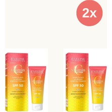 EVELİNE Eveline C Vitaminli Nemlendirici ve Koruyucu Yüz Kremi SPF50 30ML X2 Adet