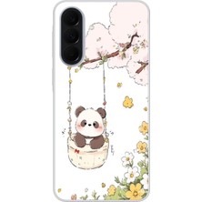 Le Balvo Samsung Galaxy A37 Uyumlu Sallanan Panda Baskılı Silikon Kılıf