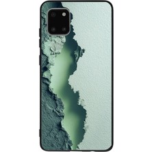 Le Balvo Samsung Galaxy Note 10 Lite Uyumlu Koyu Yeşil Izler Baskılı Silikon Kılıf
