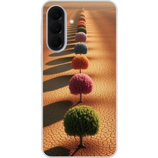 Le Balvo Samsung Galaxy A37 Uyumlu Sıralı Renkli Ağaçlar Baskılı Silikon Kılıf