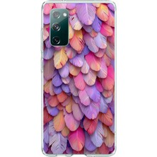 Le Balvo Samsung Galaxy S20 Fe Uyumlu Tüylü Kalpler Baskılı Silikon Kılıf