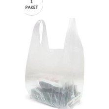 Royaleks Şeffaf Atlet Poşet Büyük Boy 30X56 cm 1 Paket Takriben 150 Adet