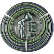 Bahçem Bahçe Hortumu 1/2'' 20MT + 4 Fonksiyonlu Sulama Tabancası Seti