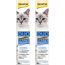 Gimcat 12 Vitaminli Ton Balıklı Kedi Macunu 50 gr x 2 = 100 gr Yavru Kedilere Özel Besin Desteği