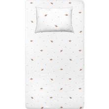 Casadora Baby Happy Tony %100 Organik Pamuk Saten Çocuk Çarşaf Seti 120X200X30+50X70CM