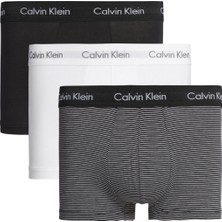 Calvin Klein Erkek Renkli 3'lü Trunk Boxer Seti Pamuklu Esnek Konforlu Tasarım