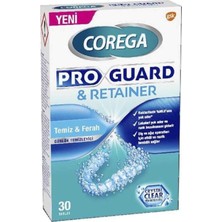 Corega 30'Lu Proguard & Retainer Diş Aparat Temizleyici Kokuya Sebep Olanları %99,9 Temizler