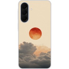 Le Balvo Samsung Galaxy A37 Uyumlu Bulut ve Güneş Baskılı Silikon Kılıf