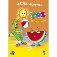 Boyama Zamanı: Yaz Sebzeler Meyveler