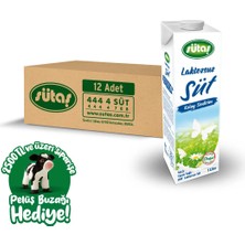 Sütaş Laktozsuz Süt 1 lt x 12 Adet Kolay Sindirim Özelliği ile Sağlıklı Seçim