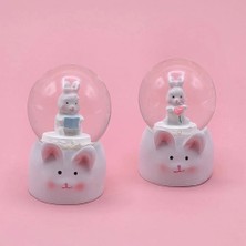 Uravas Store Mini Boy Tavşan Tasarımlı Kar Küresi