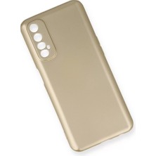 Uravas Store Realme 7 Kılıf First Silikon - Gold