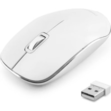 Uravas Store Sessiz Kablosuz Mouse Optik 800/1200 Dpi - Beyaz SPK7323WS