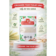 White Organic Organik Tam Yulaf Unu 250 gr +6 Ay