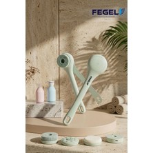 Fegel FG-18 Duş Fırçası Şarjlı | Vücut Temizleme, Cilt Peeling ve Rahatlatıcı Masaj Etkili Banyo Aleti