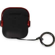 Uravas Store Airpods 2 (2.nesil) Cool Kılıf - Siyah-Kırmızı