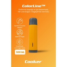 Cooker Colorline 500 ml Paslanmaz Çelik Termos CKR2021