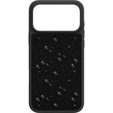 Swarovski High Akilli Telefon Kilifi Flat Back Kristaller Iphone® 17 Pro Max Siyah