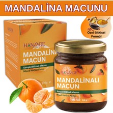 Hanzade Bitkisel Mandalina Macunu | Zencefil, Zerdeçal, Havlıcan, Tarçın, Bal & Propolis Içeren Karışık Bitkisel Macun 210 ml