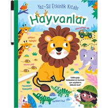 İndigo Çocuk Yaz-Sil Etkinlik Kitabı - Hayvanlar (Kalemli)